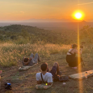 O pôr do sol no Kruger Park